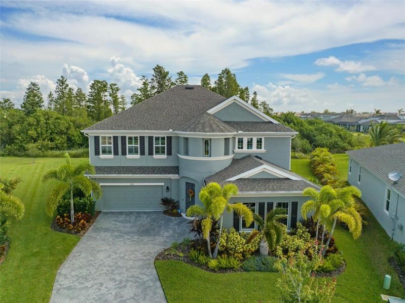 Situated on over a half acre