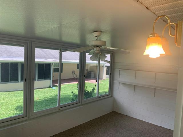Lanai with windows
