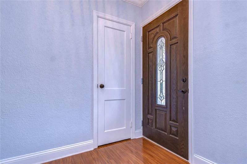 Front foyer closet