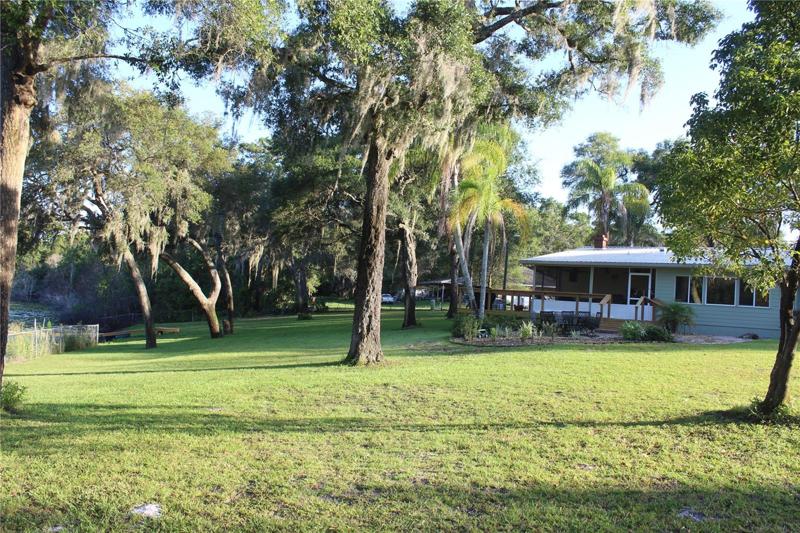View across rear of property