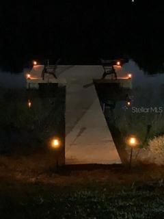 Dock at night.