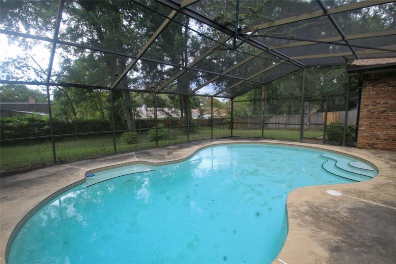 Screened in pool