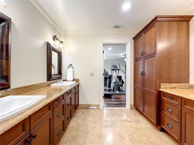 Upstairs bonus - windows facing the rear yard w/views of pool and rear located garage