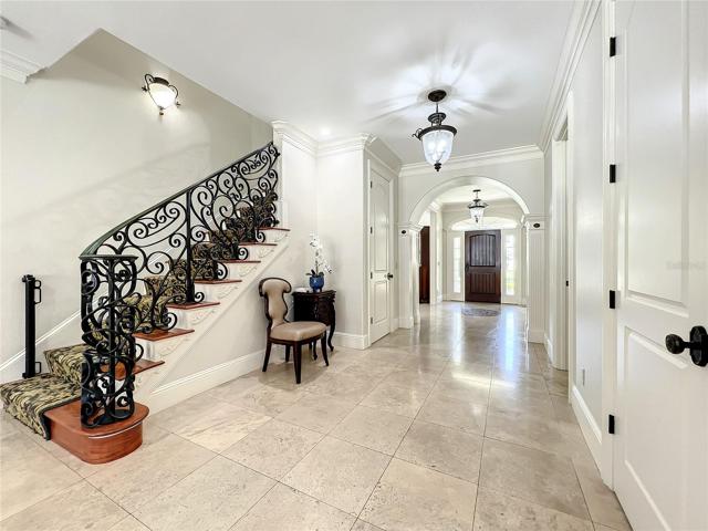 Center Hallway view of Family Room