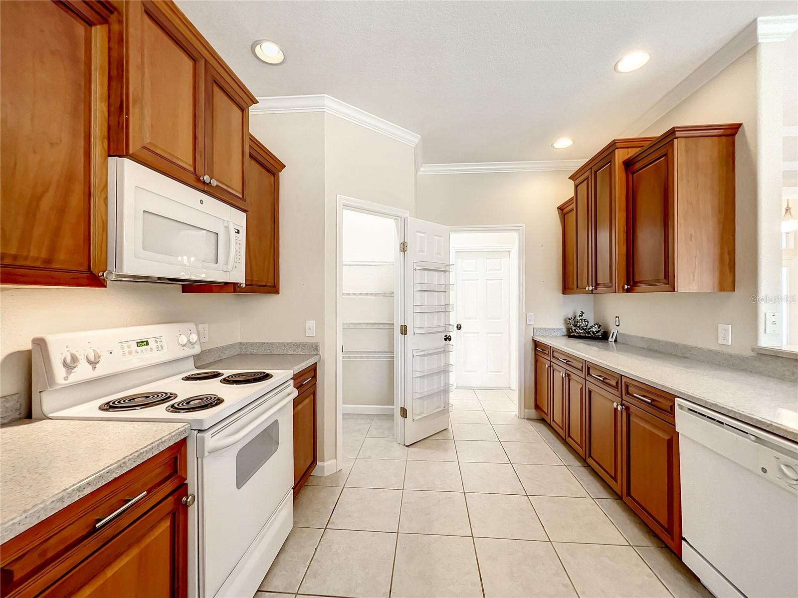 Spacious kitchen, walk-in pantry.