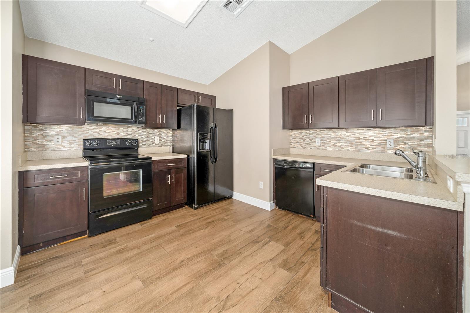 Kitchen with updated soft-close cabinets
