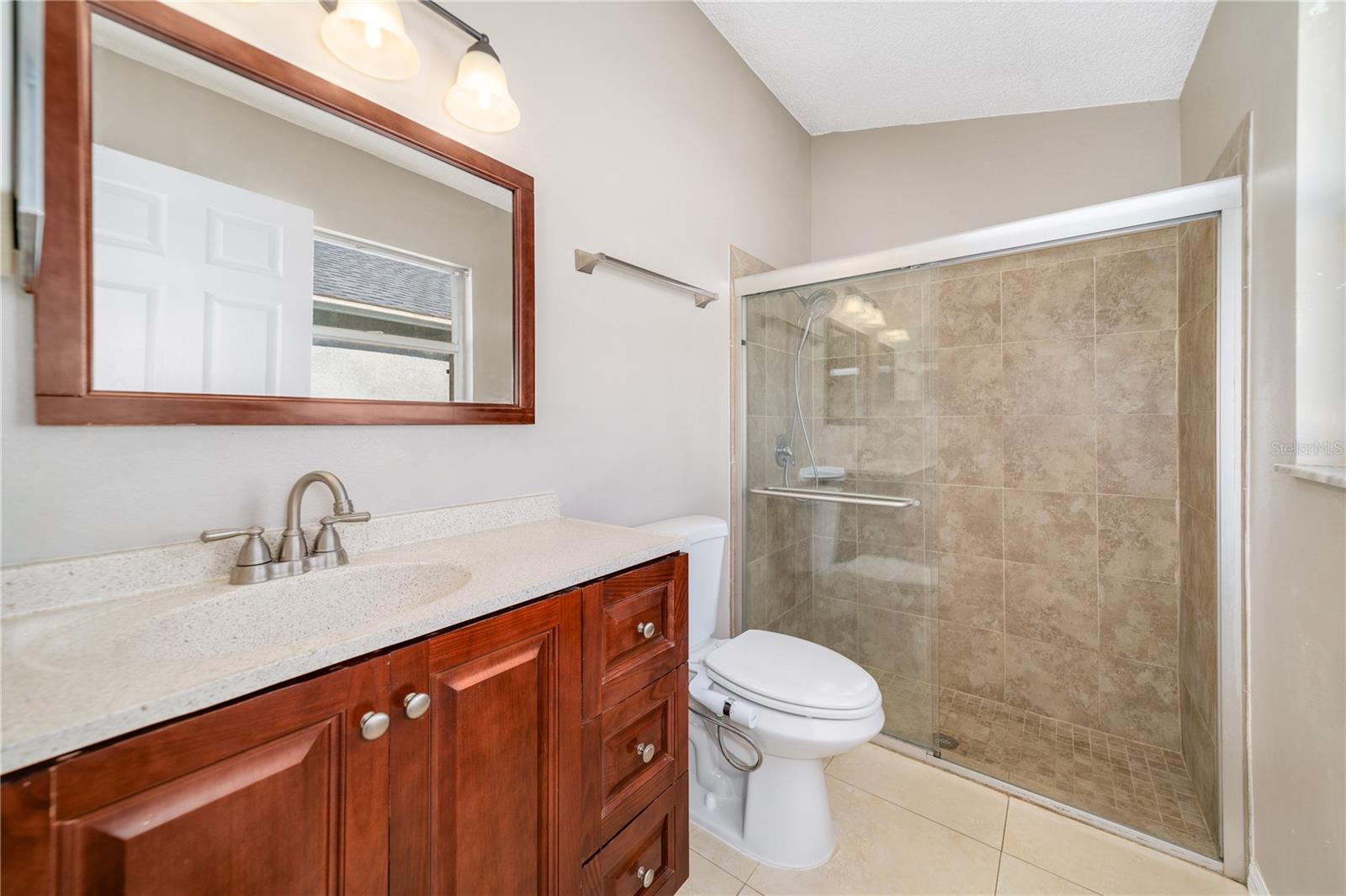 Primary bath with walk-in shower