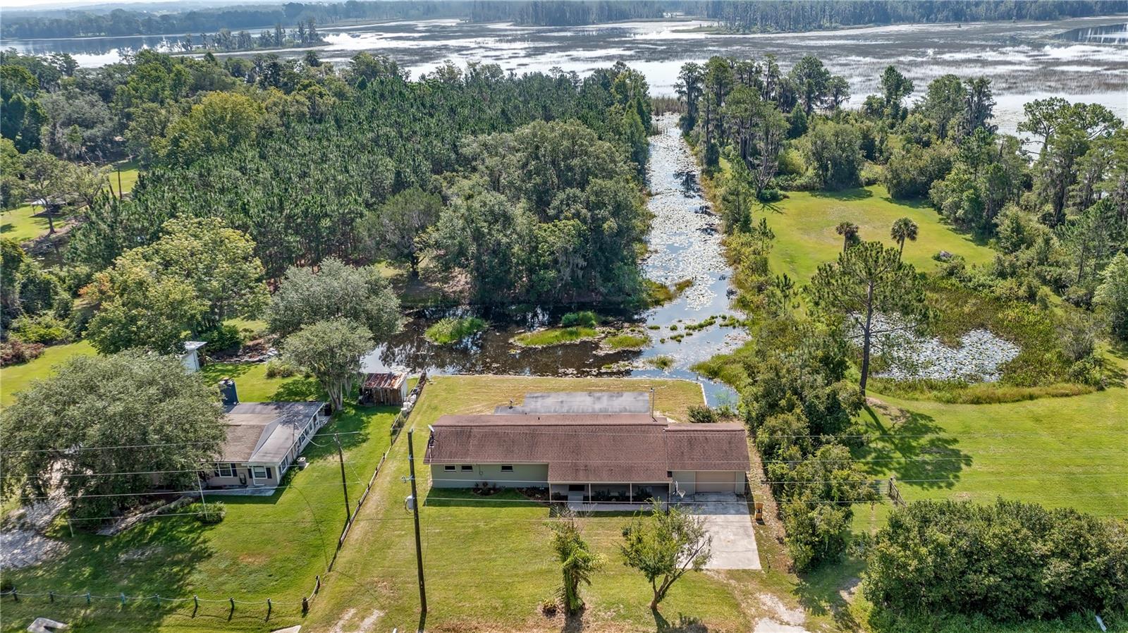 Aerial View from the front of 10138 State Rd