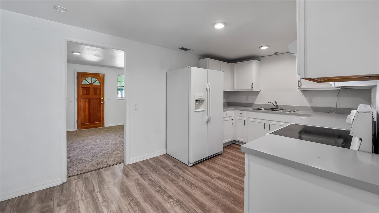 Kitchen to front living room