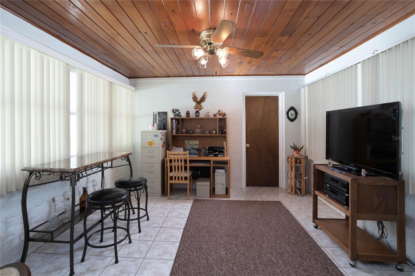 Bonus room leading to garage