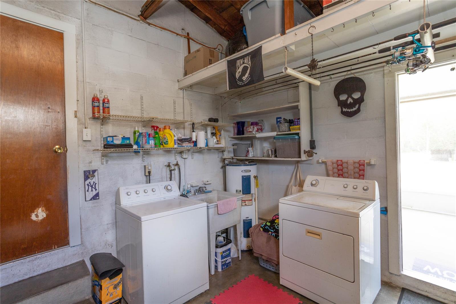 Washer & dryer in garage