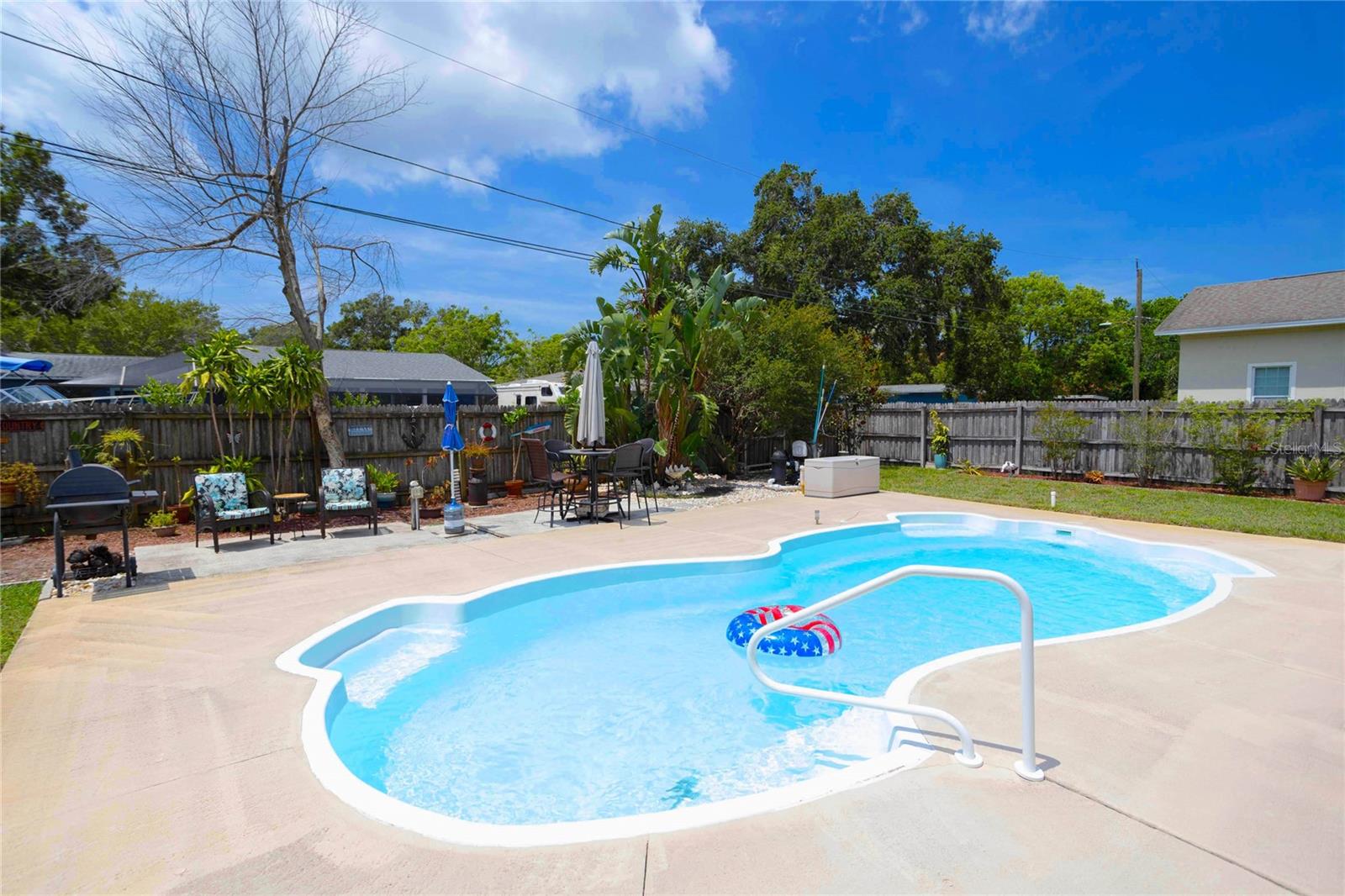 Pristine pool with deck