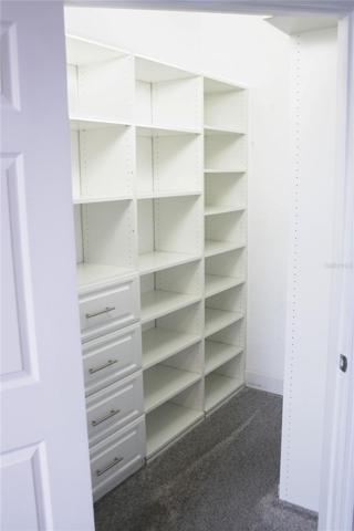 Master BR closet with custom storage
