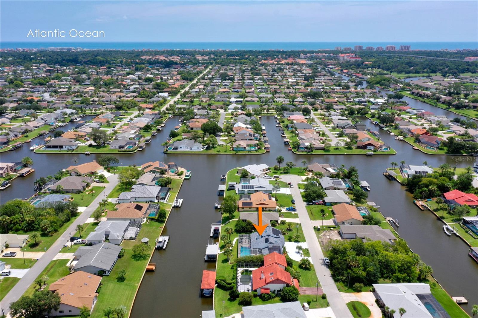 Salt water canals throughout community