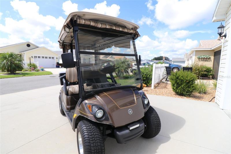 Golf cart is for sale separately