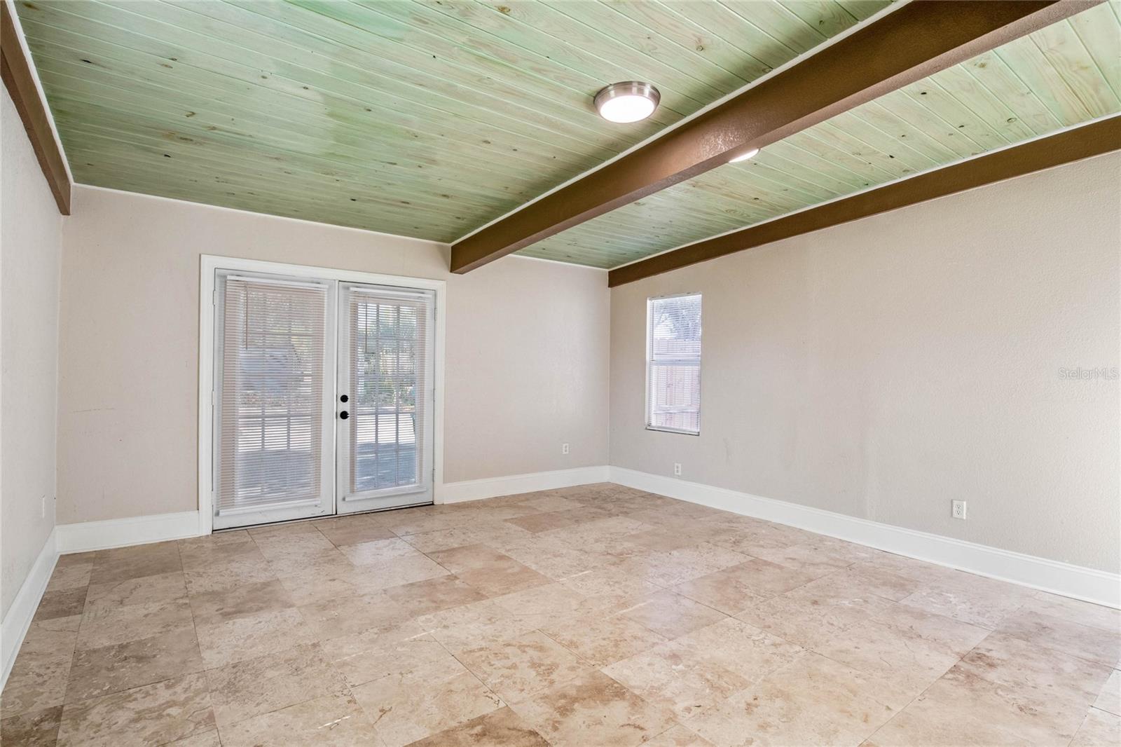 Interior of detached building