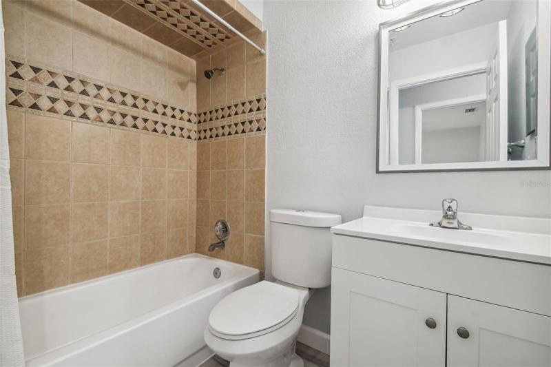 Updated guest bath.