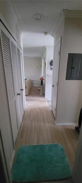 Hallway View From Living Room Restroom