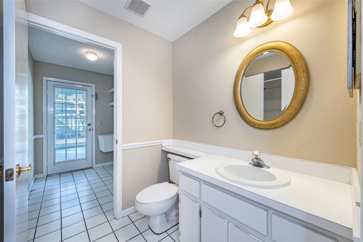 Pool Bath & Laundry Room