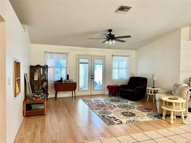 Living Room - French Doors to Patio