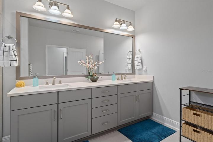 Owner's bathroom w dual sinks