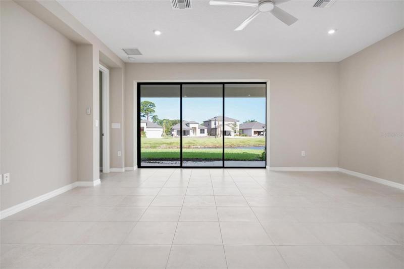 view out living room doors