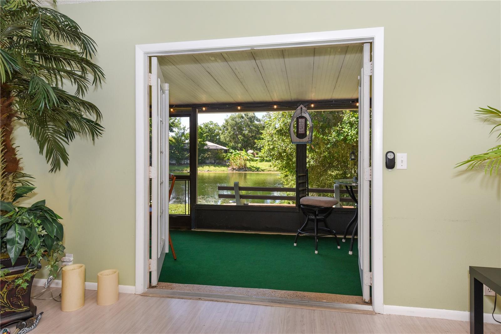 French Doors to the Lanai