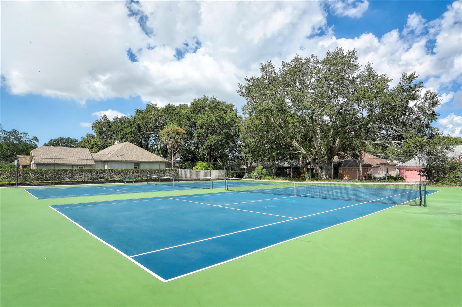 Community tennis courts