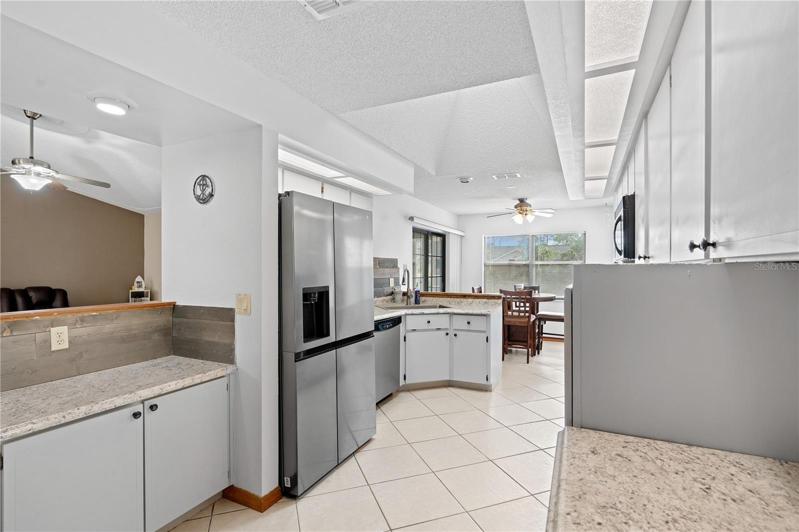 Renovated kitchen stainless steel appliances