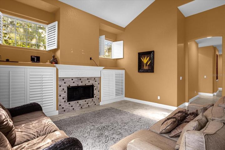 Family room with hall to bedrooms 2, 3 and 4