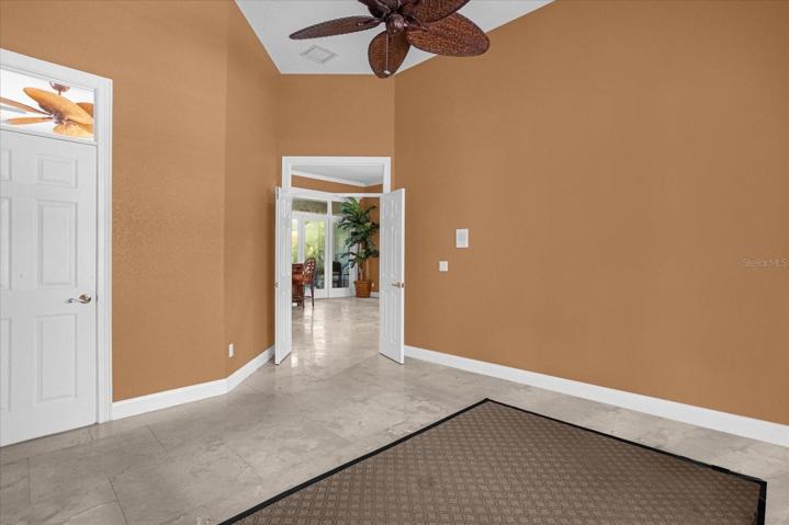 Office, door to left leads to owner's suite bathroom