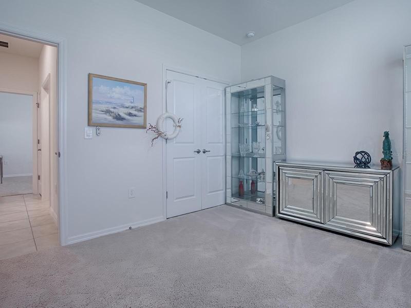DOUBLE DOOR CLOSET PROVIDES EVEN MORE STORAGE SPACE