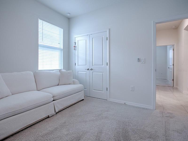 FOURTH GUEST ROOM HAS DOUBLE DOOR CLOSET AND CAN BE USED AS A DEN, OFFICE OR MEDIA ROOM