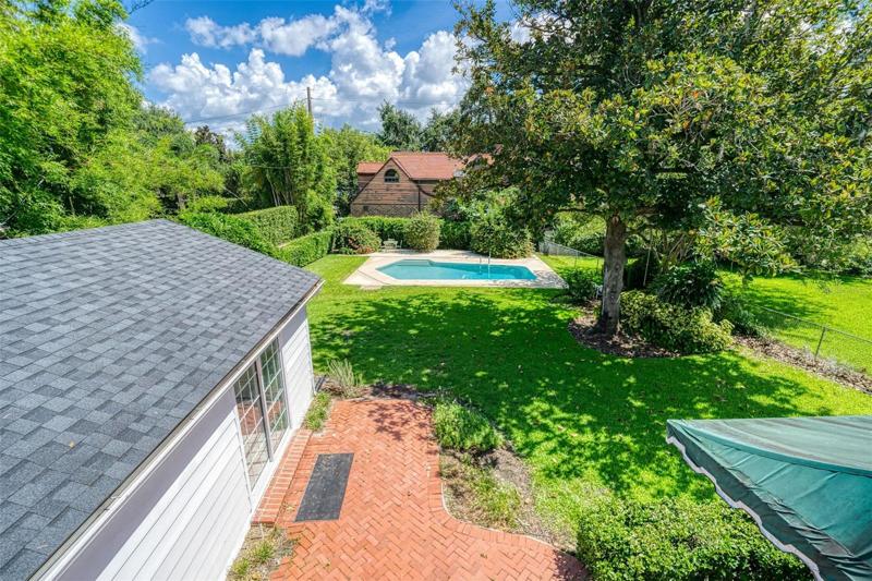 Large yard.