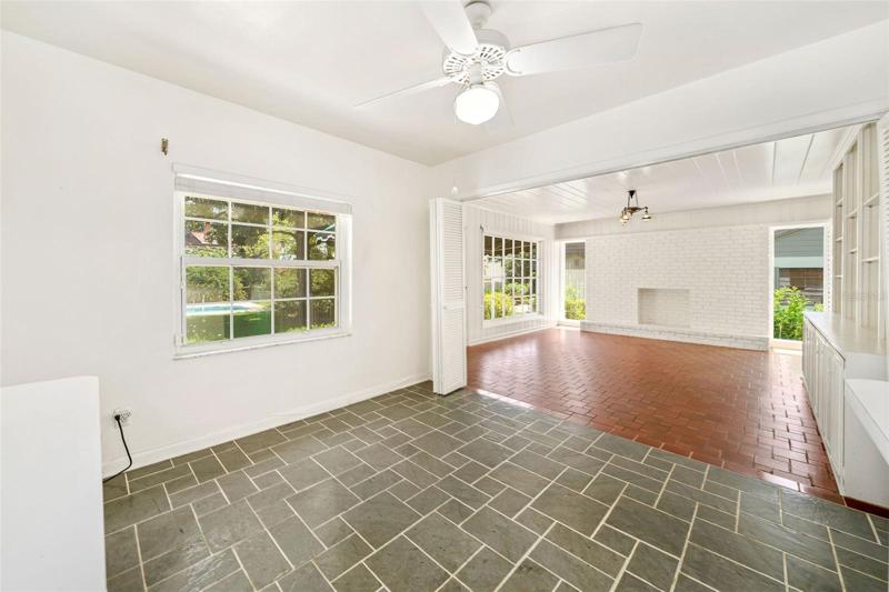 Eat in kitchen over looking Florida room.