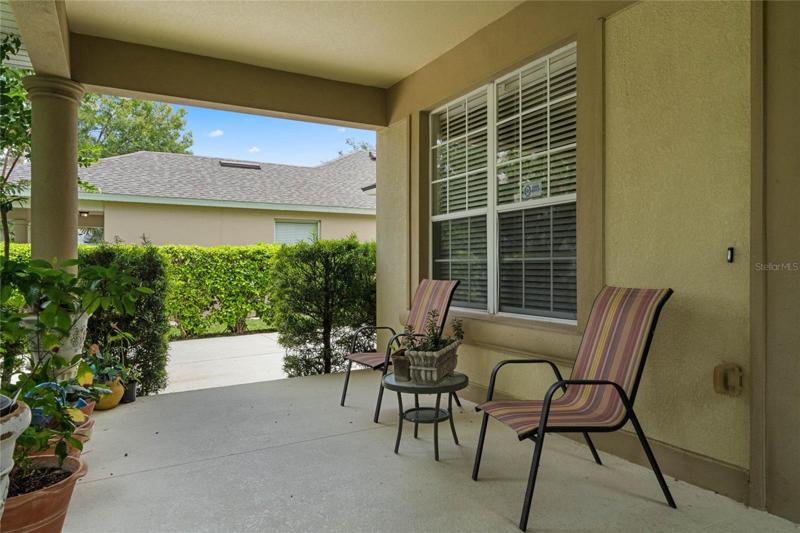 Covered front porch