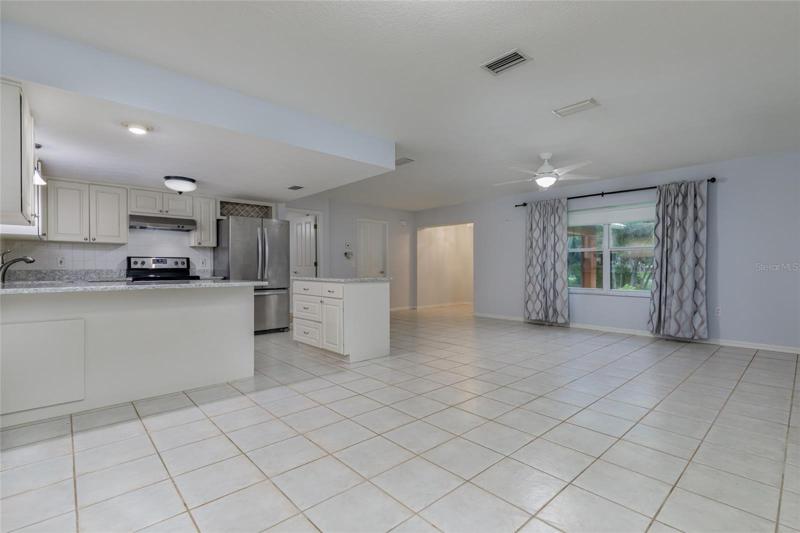 spacious living area