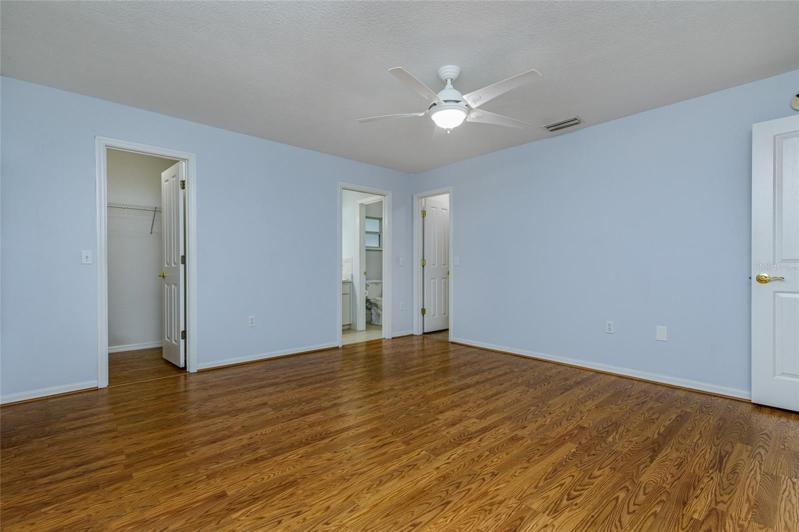 Master Bedroom with 2 walk-in closets