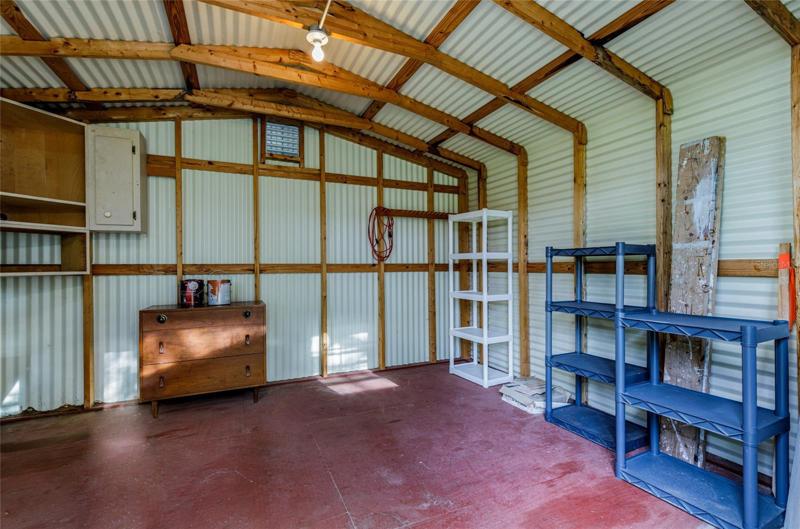 inside 10x12 shed