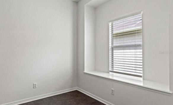 Window seat in the eat in kitchen area