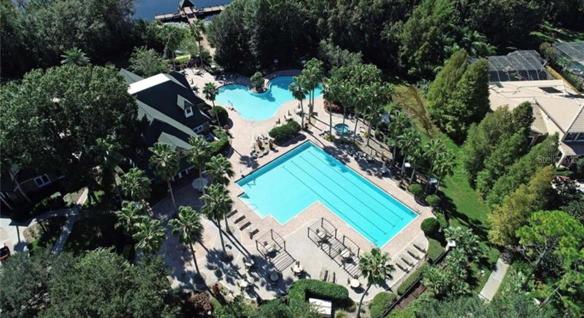 Aerial View of Pools