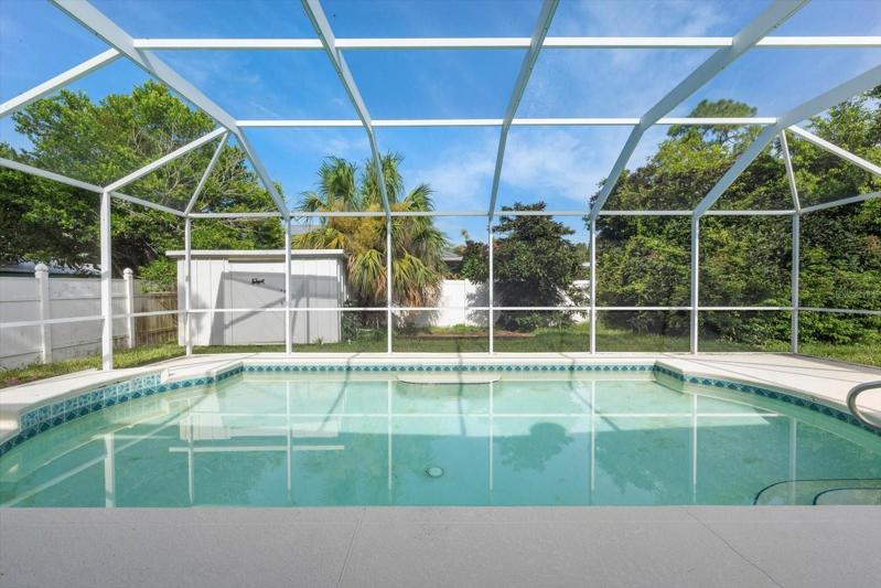 Pool, facing west