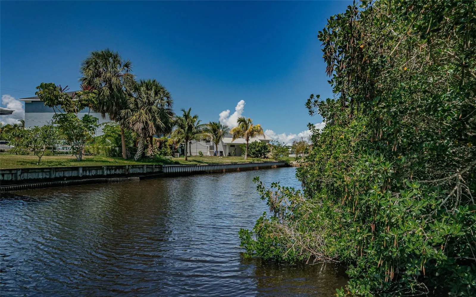Salt water canal goes to Bay
