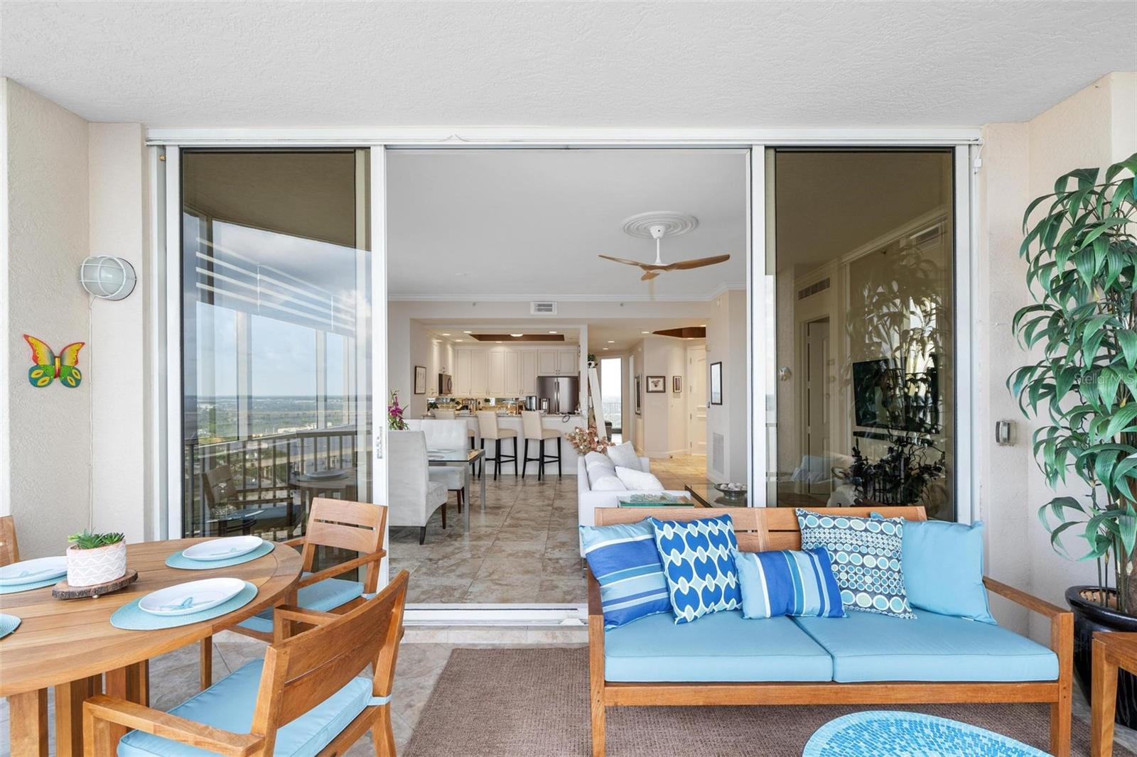 View of Living Room from Lanai