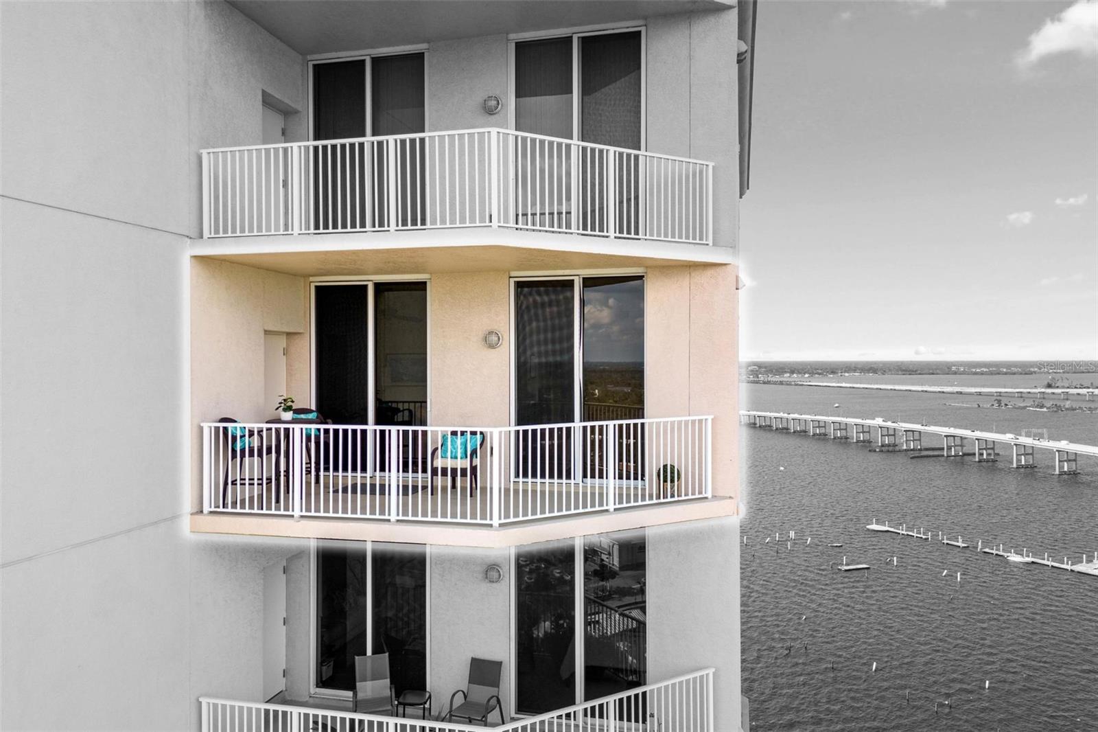 Aerial view of Guest Room and Den Lanai