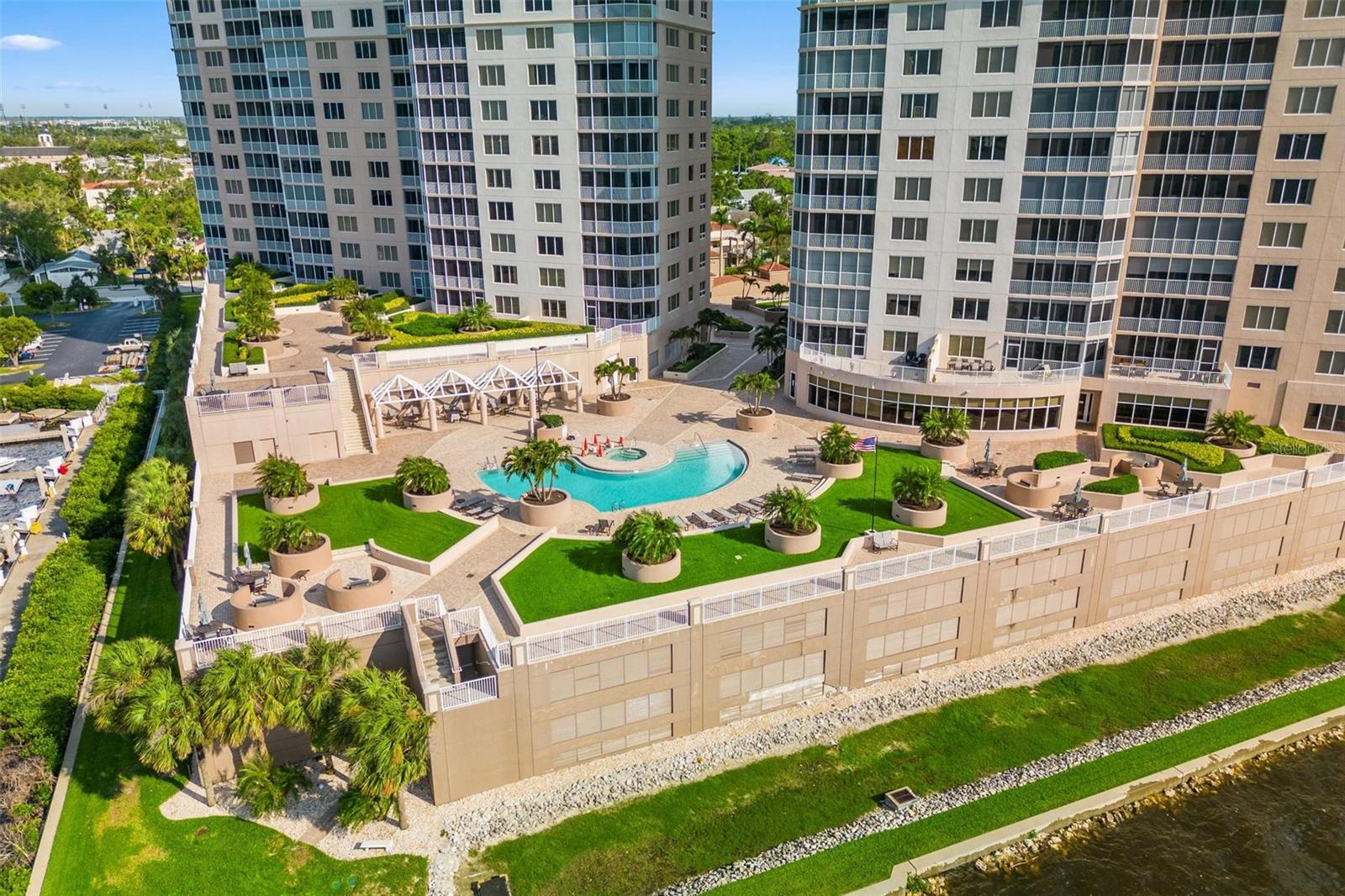 Aerial View of High Point Place from the River