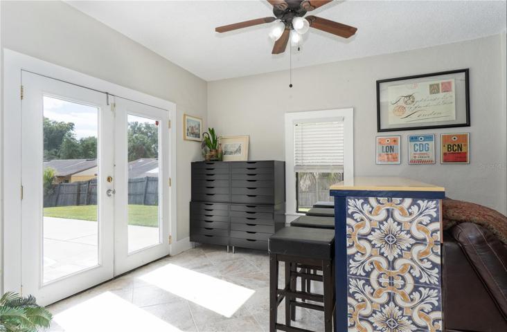 French Doors to Back Yard