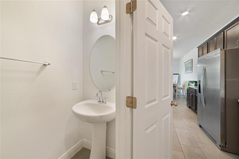 Convenient half bath downstairs!