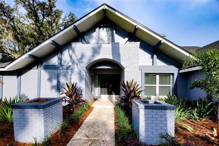 Custom Stained Glass Accents remain from the original home...