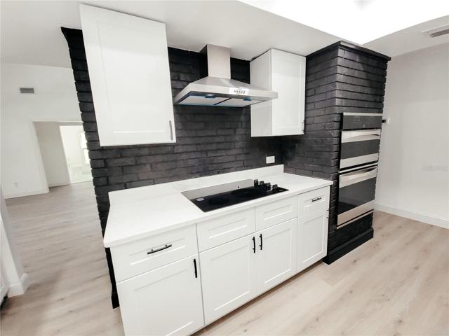 Cooktop with Stainless Hood
